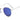 Round Blue Silver Sunglasses for Men Classy Style and UV Protection - Glasses Case